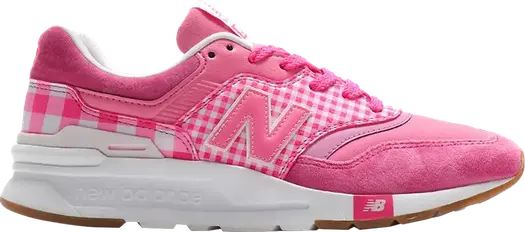 Кроссовки New Balance Atmos x 997H 'Pink Plaid', розовый