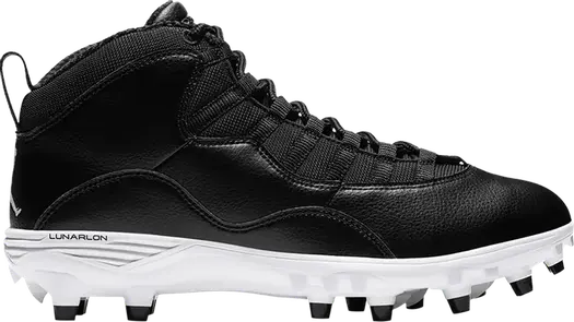 Кроссовки Air Jordan 10 TD Mid Black White, черный
