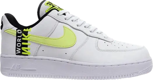 Кроссовки Nike Air Force 1 '07 LV8 'Worldwide Pack - Volt', белый