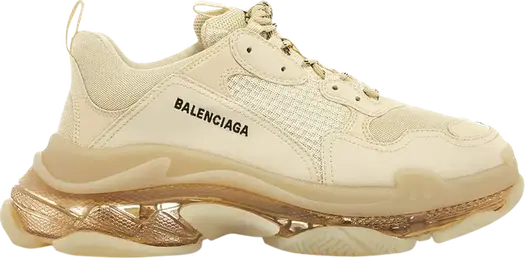 Кроссовки Balenciaga Triple S Sneaker Clear Sole, Off White, белый