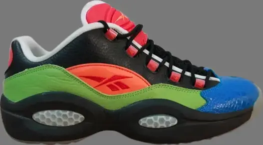 Кроссовки question low 'multi-color' Reebok, многоцветный