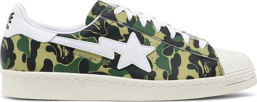 Кроссовки Adidas BAPE x Superstar 80s 'ABC Camo', зеленый