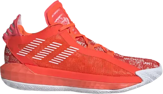 Кроссовки Adidas Dame 6 'Solar Red', красный