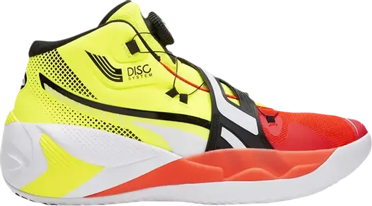 Кроссовки Puma Disc Rebirth Yellow Alert Red Blast, желтый