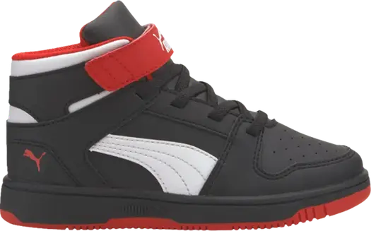 Кроссовки Puma Rebound LayUp Little Kid Black High Risk Red, черный