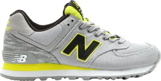 Кроссовки New Balance 574 Summer Waves, серый/желтый