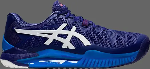 Кроссовки gel resolution 8 2e wide 'dive blue' Asics, синий