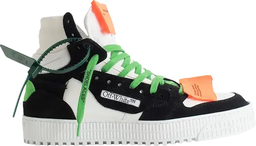 Кроссовки Off-White Off-Court 3.0 High White Black Green, белый