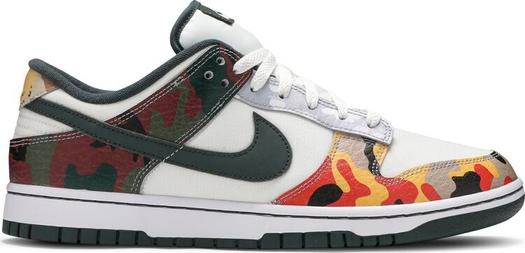 Кроссовки Nike Dunk Low SE 'Sail Multi-Camo', многоцветный