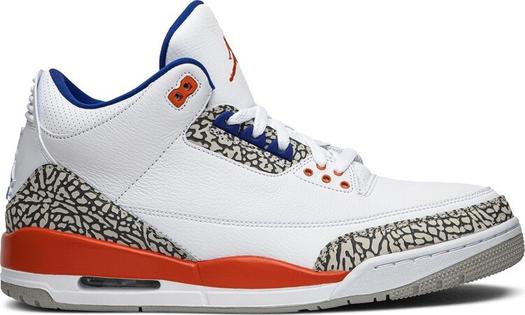 Кроссовки Air Jordan 3 Retro Knicks, белый