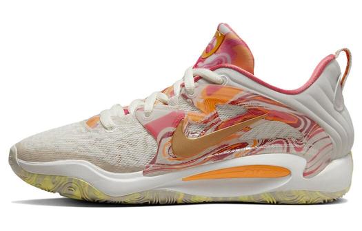 Кроссовки Nike KD 15, светло-бежевый/розовый/оранжевый