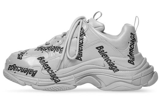 Кроссовки Balenciaga Triple S, с логотипом, черные