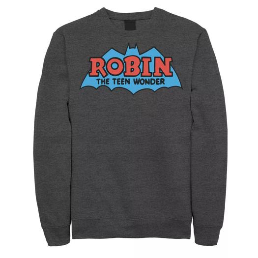 Мужской свитшот с классическим логотипом Robin The Teen Wonder DC Comics