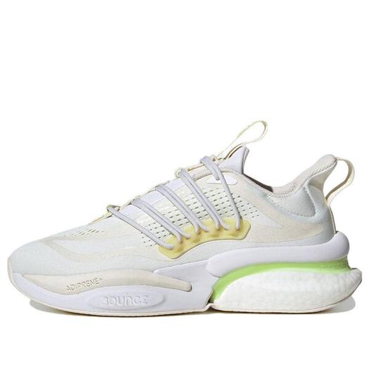 Кроссовки Adidas AlphaBoost V1 Running Shoes 'White Yellow', белый