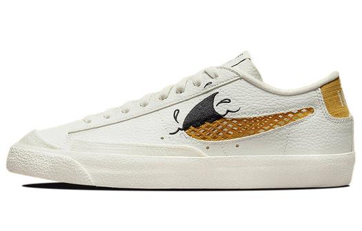 Кроссовки Nike Blazer Low '77 SE, белый/золотой