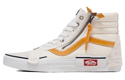 Кроссовки Vans SK8-HI Shoes White/Yellow