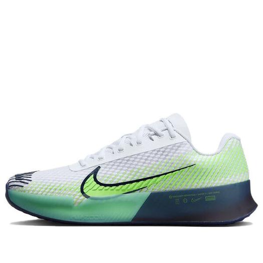 Кроссовки Nike Zoom Vapor 11 HC 'White Green Strike Navy', зеленый