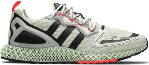 Кроссовки Adidas ZX 2K 4D 'Faint Green', зеленый