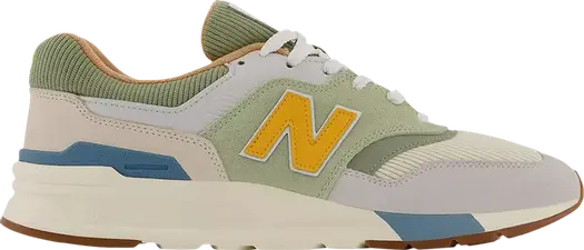 Кроссовки New Balance 997H 'Olive Leaf Sunflower', зеленый