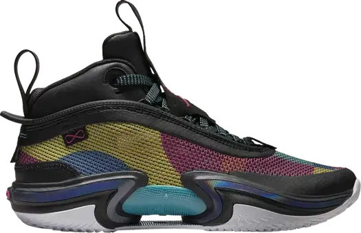 Кроссовки Air Jordan 36 GS Black Multi-Color, черный