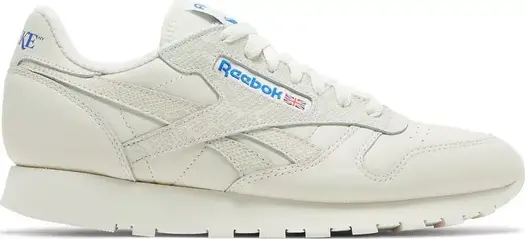 Кроссовки awake ny x classic leather 'white snakeskin' Reebok, пломбир