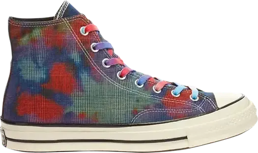 Кроссовки Converse Chuck 70 High Tie Dye Plaid, разноцветный