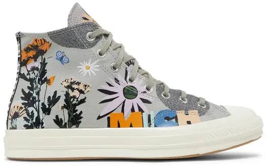 Кроссовки Converse Chuck 70 High Floral, зеленый