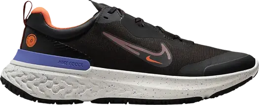 Кроссовки Nike React Miler 2 Shield 'Black Redstone', черный