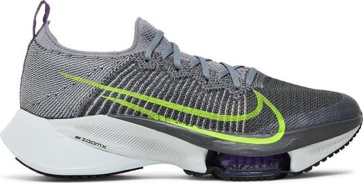 Кроссовки Nike Air Zoom Tempo NEXT% Flyknit 'Particle Grey Volt', серый