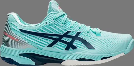 Кроссовки wmns solution speed ff 2 'clear blue light indigo' Asics, синий