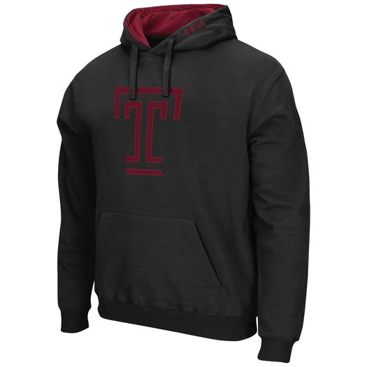 Мужской черный пуловер с капюшоном Temple Owls Arch и логотипом Colosseum