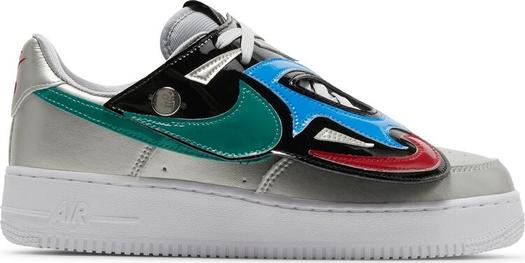 Кроссовки Nike Air Force 1 '07 LV8 'Lucha Libre', серебряный