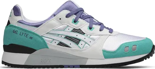 Кроссовки gel lyte 3 og retro 'teal' 2020 Asics, белый