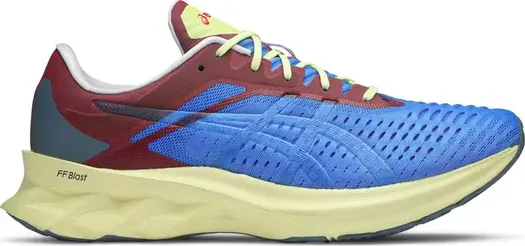 Кроссовки novablast 'blue coast deep aqua' Asics, синий