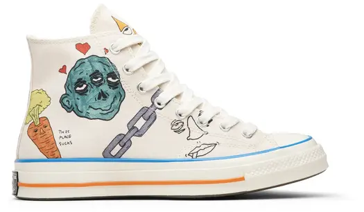 Кроссовки Converse Tyler, The Creator x Foot Locker x Chuck 70 Artist Series, кремовый