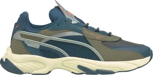 Кроссовки Puma Helly Hansen x RS-Connect Intense Blue White Asparagus, синий