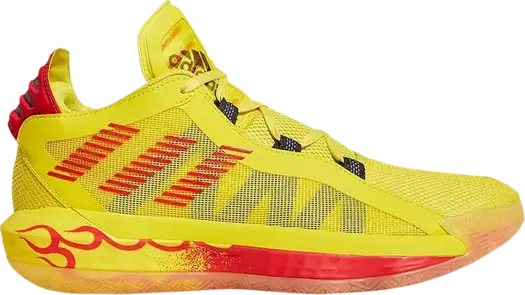 Кроссовки Adidas Dame 6 'Hot Rod', желтый