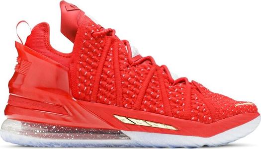 Кроссовки Nike LeBron 18 'X-Mas In LA', красный