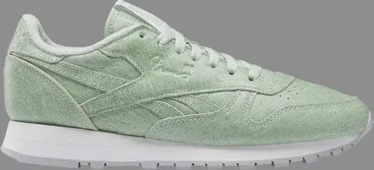 Кроссовки eames office x classic leather 'fiberglass pack - light sage' Reebok, зеленый