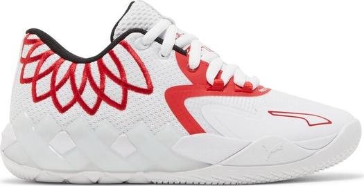 Кроссовки Puma MB.01 Lo Jr Team Colors - White High Risk Red, белый