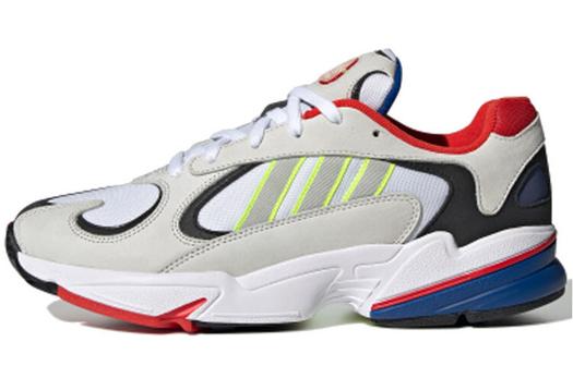 Кроссовки Adidas Originals Yung-1 Chunky Unisex, белый/черный/красный/желтый