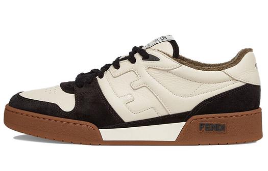 Кроссовки Fendi Match Skate, белый/черный/коричневый