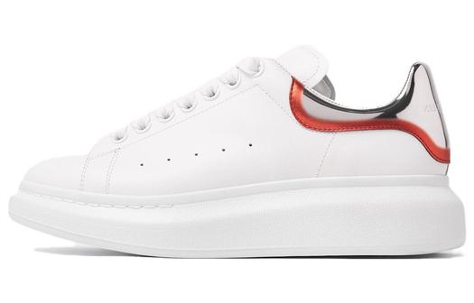 Кроссовки Alexander McQueen Oversized White Silver Red Metallic