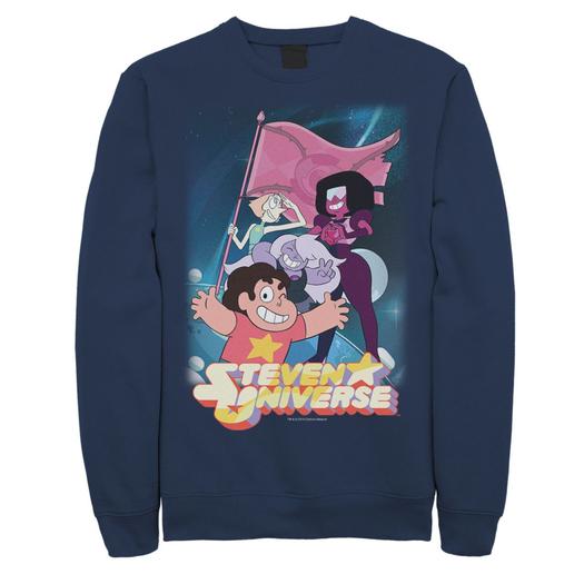 Мужской свитшот с плакатом и флагом команды Cartoon Network Steven Universe Licensed Character, синий