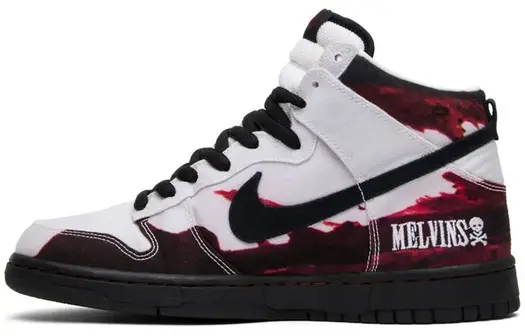 Кроссовки Nike Sb Dunk High Melvins, белый/черный