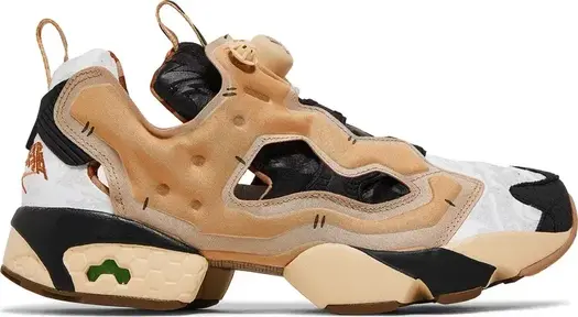 Кроссовки kung fu panda x instapump fury 'po' Reebok, загар