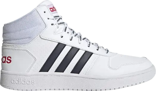 Кроссовки Adidas Hoops 2.0 Mid, белый