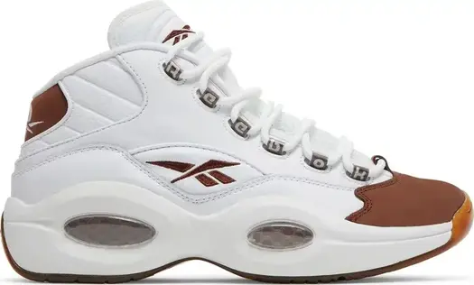 Кроссовки question mid 'mocha toe' Reebok, белый