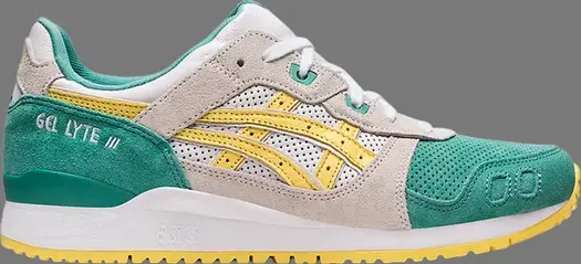 Кроссовки gel lyte 3 og 'sage banana cream' Asics, зеленый