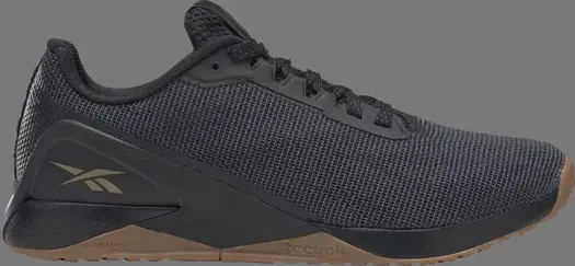 Кроссовки nano x1 grit 'black sepia' Reebok, черный